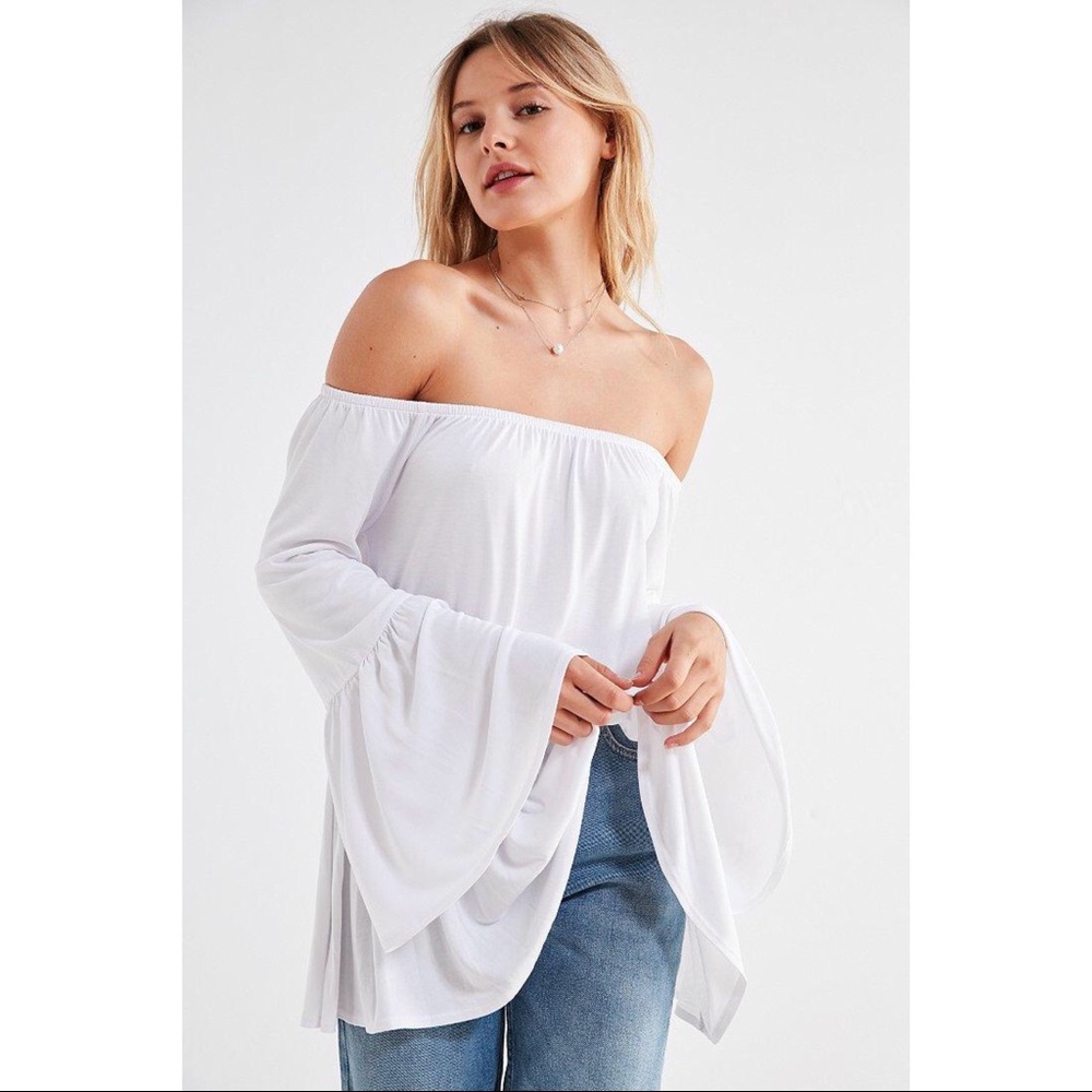 UO Kimchi Blue Blake Off-The-Shoulder Tunic Top